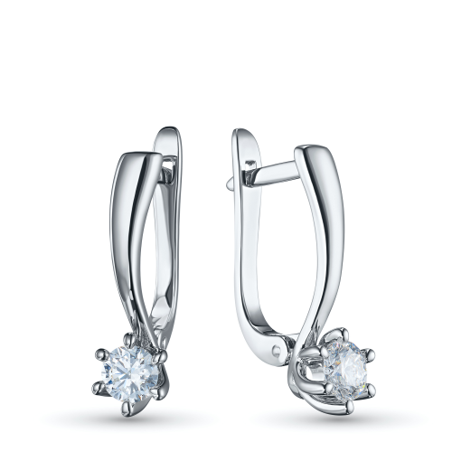 Серьги из белого золота э4712сг08200226_white ЭПЛ Даймонд