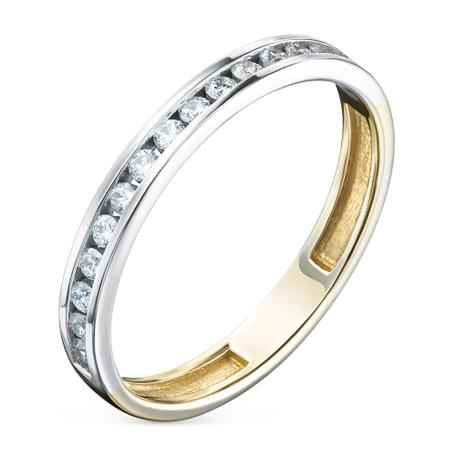 Кольцо из комбинированного золота с бриллиантами э1001кц08200366 ЭПЛ Даймонд