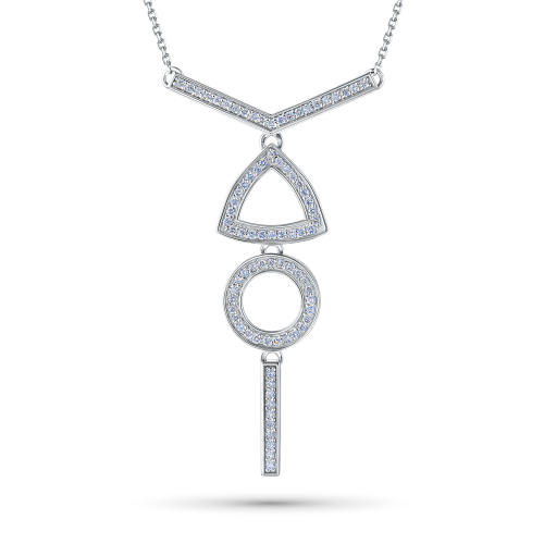 Колье из белого золота э4012кл06240354_white ЭПЛ Даймонд