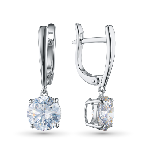 Серьги из белого золота э4712сг12231172_white ЭПЛ Даймонд