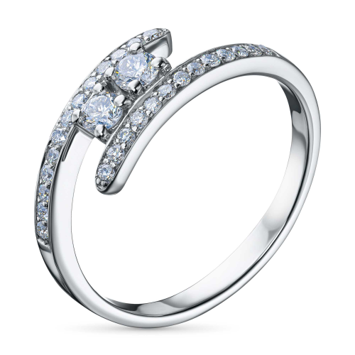 Кольцо из серебра э0612кц02185400_white ЭПЛ Даймонд