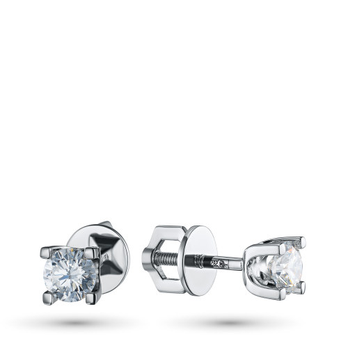 Серьги из белого золота с выращенными бриллиантами e4712ps06200852 ЭПЛ Даймонд