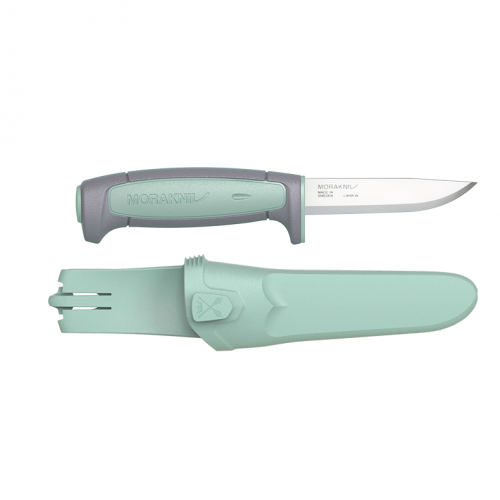 Нож Morakniv Basic 511 2021 Edition углеродистая сталь, пласт. ручка (серая) зел. вставка, 13955 Mora of Sweden
