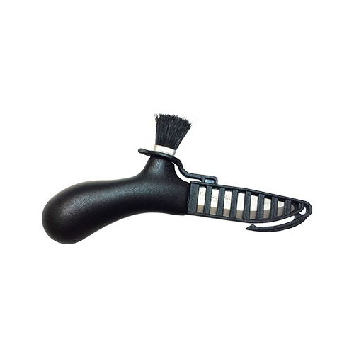 Нож Morakniv Karl-Johan для грибов, нержавеющая сталь, цвет лайм, щетка из конского волоса, 10935 Mora of Sweden