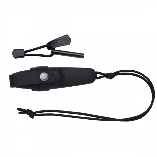 Нож Morakniv Eldris, нержавеющая сталь, цвет зеленый, ножны, шнурок, огниво, 12633 Mora of Sweden