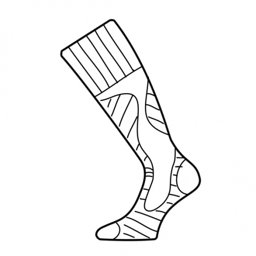 Носки Lasting SWH 906, wool+polyamide, серые с рисунком, размер L (SWH906-L)