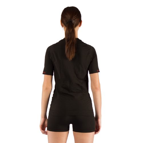 Футболка женская Alba/ короткий рукав/ синтетика/ черный/ L-XL Lasting