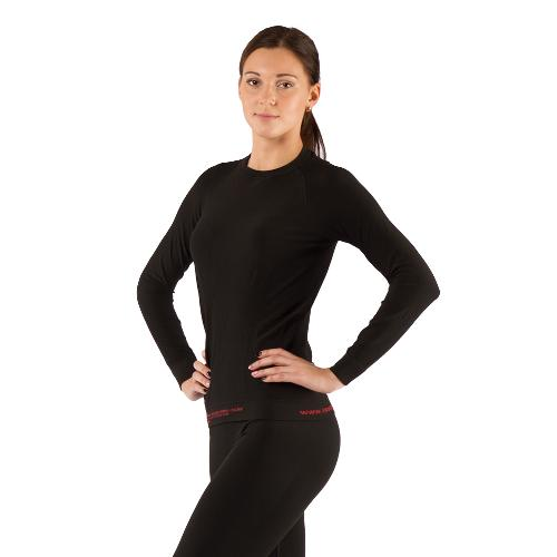 Футболка женская Atala/ длинный рукав/ синтетика/ черный/ L-XL Lasting