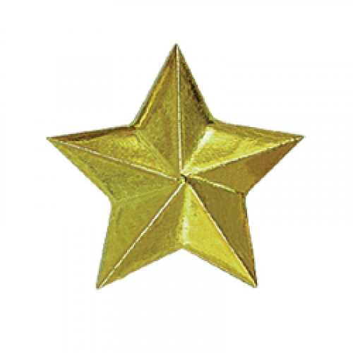 Знак различия Звезда большая золотая металл Компания «Сплав»