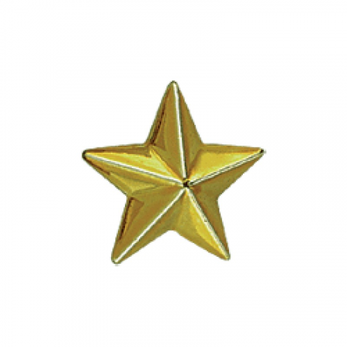 Знак различия Звезда малая золотая металл Компания «Сплав»