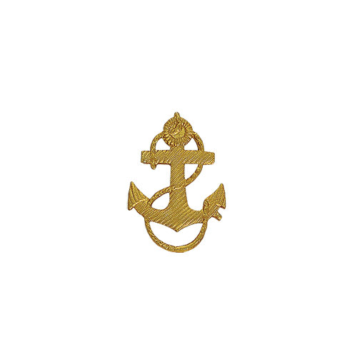 Знак Якорь на погоны 34мм металл Компания «Сплав»