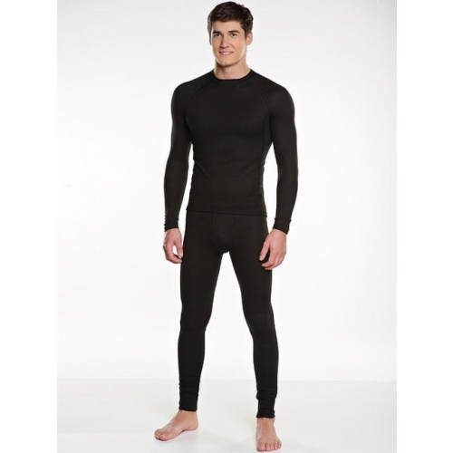 Термобельё в комплекте (фуфайка. кальсоны) EcoDry RealMan (чёрный.) Ursus