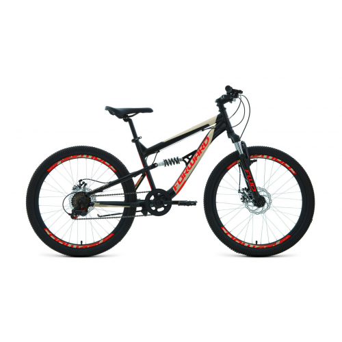Forward RAPTOR 24 2.0 disc (24" 6 ск. рост 15") 2020-2021, черный/красный, RBKW1F146002