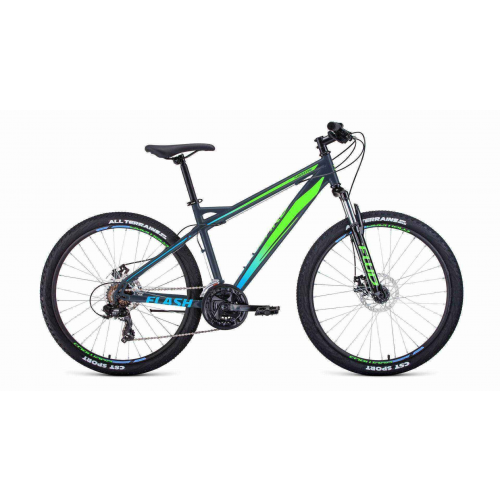 Forward FLASH 26 2.2 S disc (рост 19") 2020-2021, серый матовый/ярко-зеленый, RBKW1M16GS43