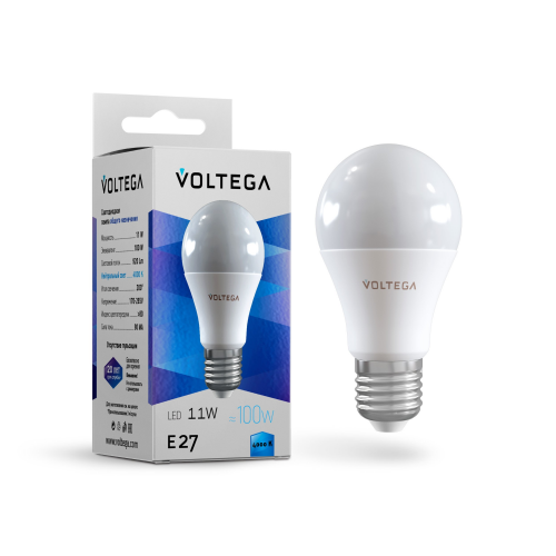 Светодиодная лампа Voltega SIMPLE Шар 11W 920Lm 4000K E27 5738