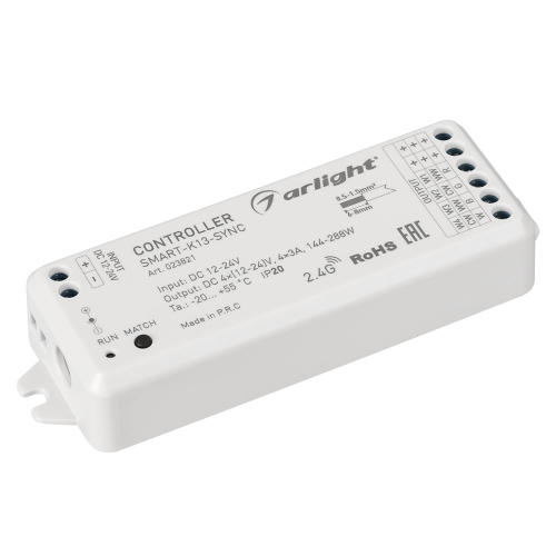 Контроллер SMART-K13-SYNC 12-24V 4x3A RF Arlight 023821