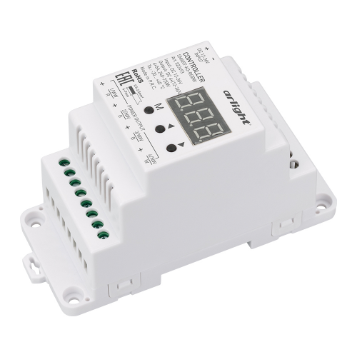 Контроллер SMART-K3-RGBW 12-36V 4x5A DIN RF Arlight 022493