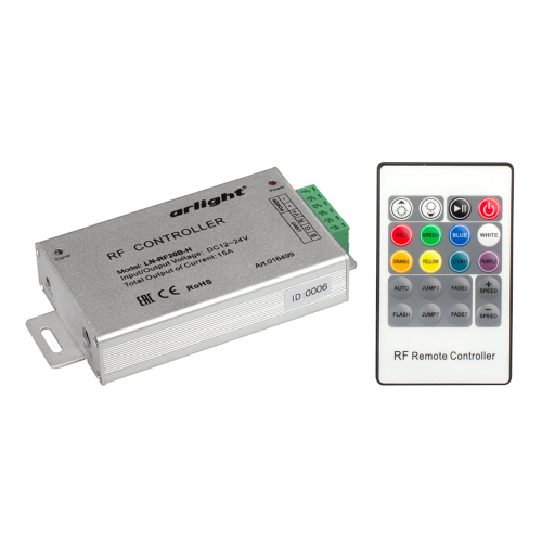Контроллер LN-RF20B-H 12-24V 180-360W ПДУ 20кн Arlight 016499