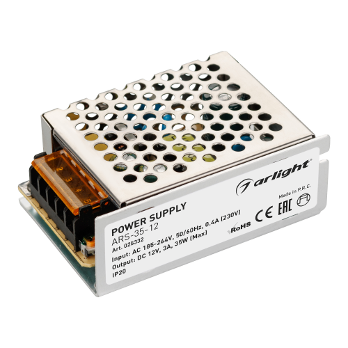 Блок питания ARS-35-12 3A 12V 35W Arlight 025332