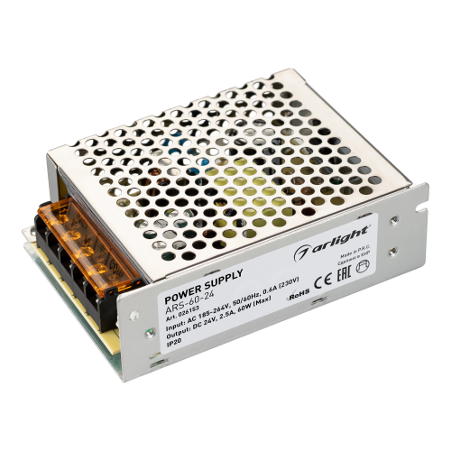 Блок питания ARS-60-24 2,5A 24V 60W Arlight 026153