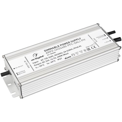 Диммируемый блок питания ARPV-UH24400-PFC-DALI-PH 16,7A 24V 400W Arlight 025655
