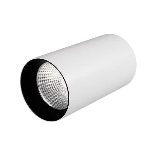 Точечный накладной светильник Arlight SP-POLO-R85-1-15W Day White 40deg (White, Black Ring) 022939