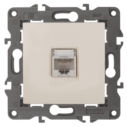 Розетка Интернет RJ-45 IP20 Эра ELEGANCE 14-3107-02 Б0034303