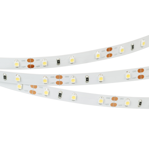 Светодиодная лента RT-A60 12V 3400-3600K 4,8W/m 5m Arlight 34444