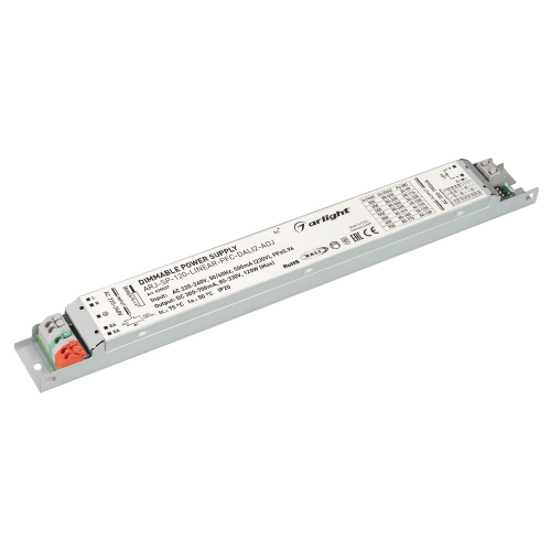 Блок питания ARJ-SP-120-LINEAR-PFC-DALI2-ADJ 0,3-0,7A 80-330V 120W Arlight 035537