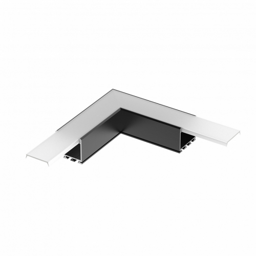 Угол PLS-LOCK-H25-L90 BLACK (с экраном MAT-L) Arlight 031268