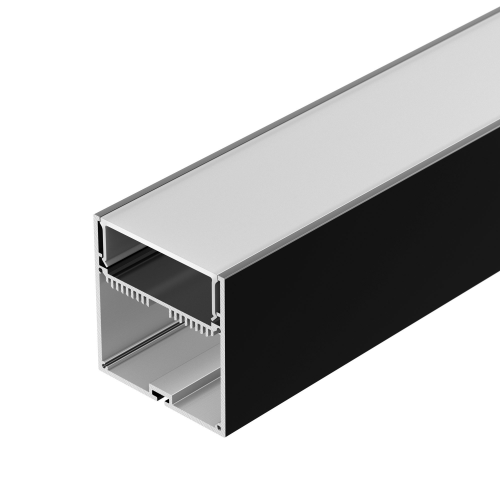 Профиль с экраном для лент SL-LINE-7477-2500 BLACK+OPAL Arlight 027991