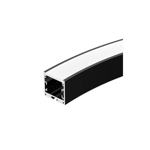 Профиль для лент SL-ARC-3535-D800-A90 BLACK (630мм, дуга 1 из 4) Arlight 027638