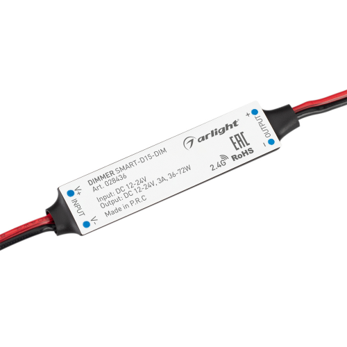 Диммер SMART-D15-DIM 12-24V 1x3A RF Arlight 028436
