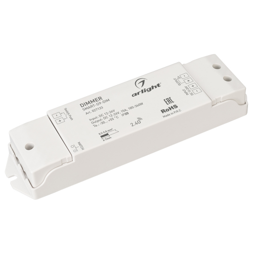 Диммер SMART-D9-DIM 12-24V 1x15A RF Arlight 027133