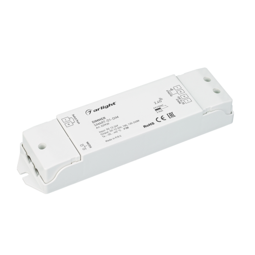 Диммер SMART-D1-DIM 12-24V 1x10A RF Arlight 029920