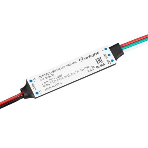 Контроллер SMART-K45-MIX 12-24V 2x1.5A RF Arlight 028439
