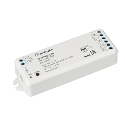 Контроллер SMART-K31-CDW 12-24V 2x5A RF Arlight 028292