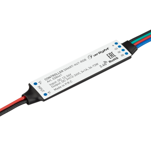 Контроллер SMART-K47-RGB 12-24V 3x1A RF Arlight 028441