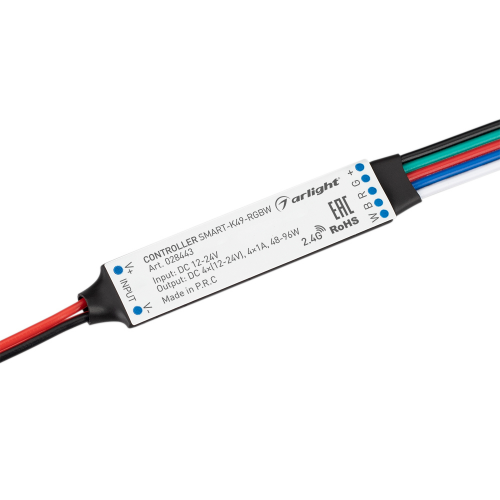 Контроллер SMART-K49-RGBW 12-24V 4x1A RF Arlight 028443