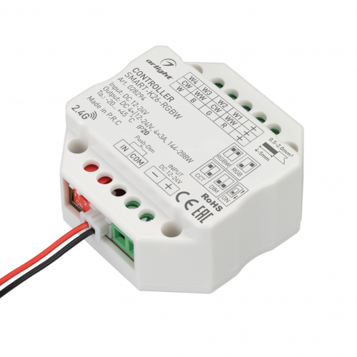 Контроллер SMART-K26-RGBW 12-24V 4x3A RF Arlight 028294