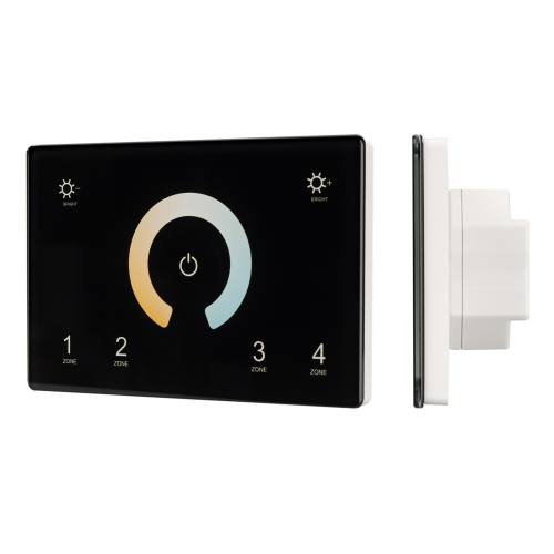 Панель Sens SMART-P81-MIX Black 230V 4 зоны RF Arlight 028401