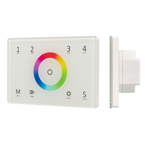 Панель Sens SMART-P83-RGB White 230V 4 зоны RF Arlight 028402