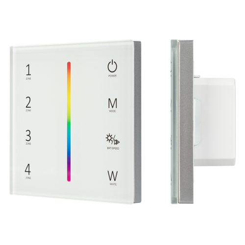 Панель Sens SMART-P45-RGBW White 230V 4 зоны RF Arlight 028140