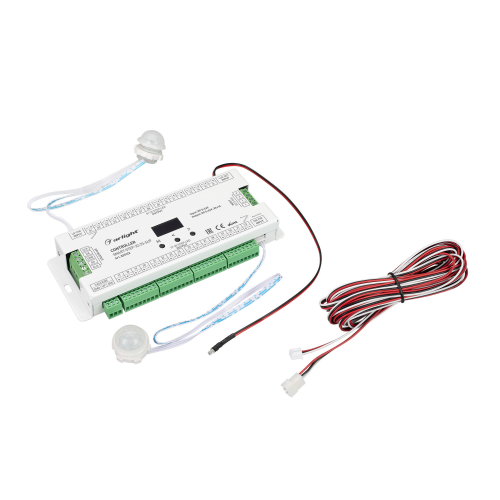 Контроллер лестничный SMART-STEP-32-2S-SUF 5-24V 32x1A SPI Arlight 033122