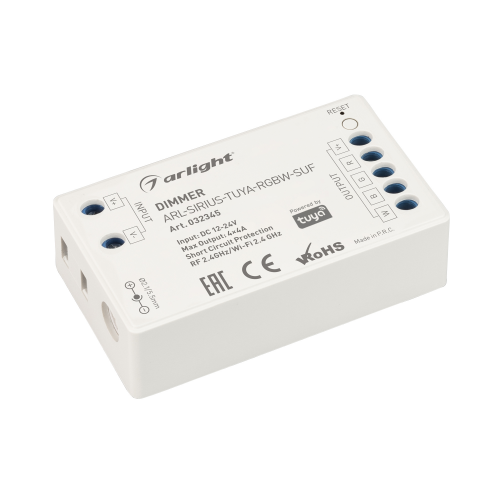 Диммер ARL-SIRIUS-TUYA-RGBW-SUF 12-24V 4x4A RF Arlight 032345