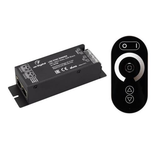 Диммер ARL-3022-OVAL-DIM Black 12-24V 1x25A ПДУ RF Arlight 027150