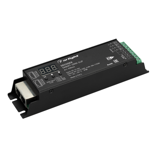 Декодер SMART-DMX-SUF 12-36V 4x8A RJ45 Arlight 028444