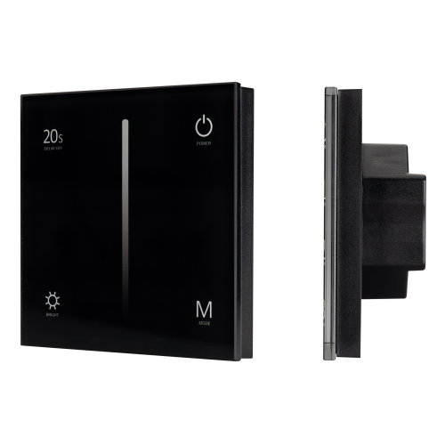 Панель SMART-P35-DIM-IN Black 230V 0-10V Sens RF Arlight 028113