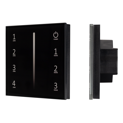 Панель SMART-P34-DIM-IN Black 230V 0-10V Sens RF Arlight 028112