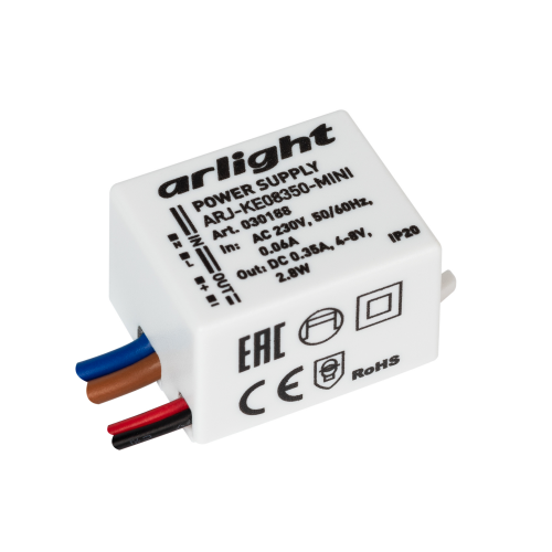 Блок питания ARJ-KE08350-MINI 0,35A 4V 2,8W Arlight 030188